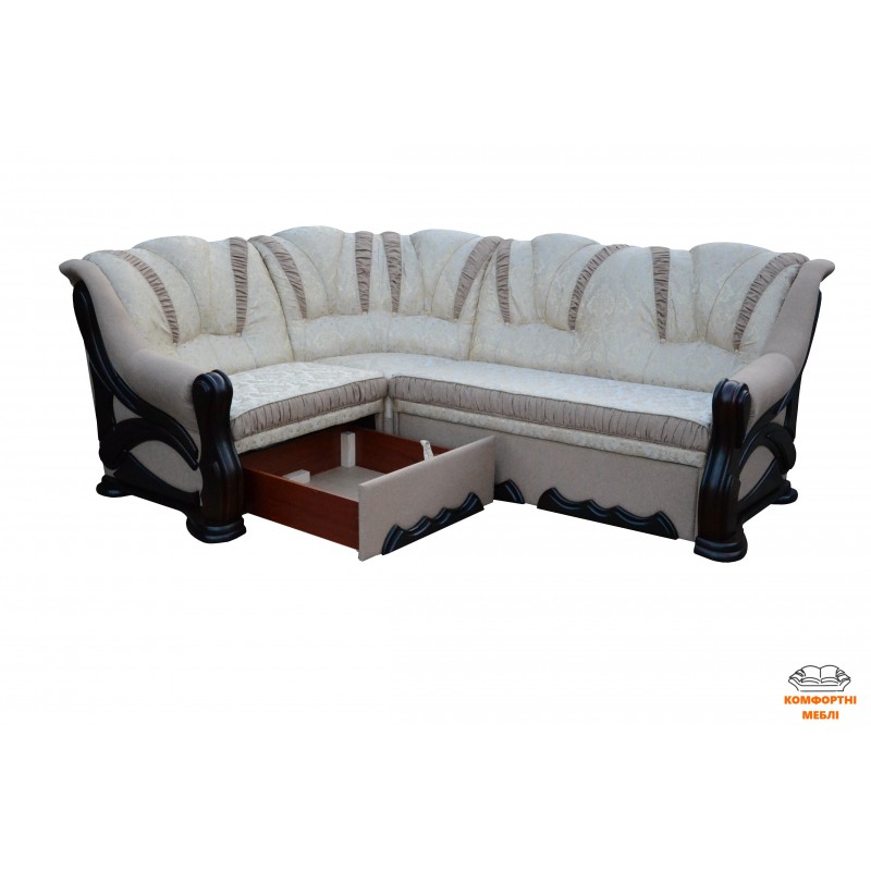 Диван кутовий СОНЕТ (дві великі частини) Фортуна Захід-Меблі