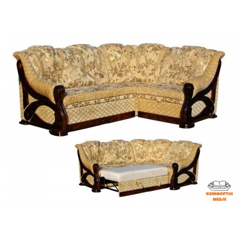 Диван кутовий СОНЕТ (дві великі частини) Фортуна Захід-Меблі