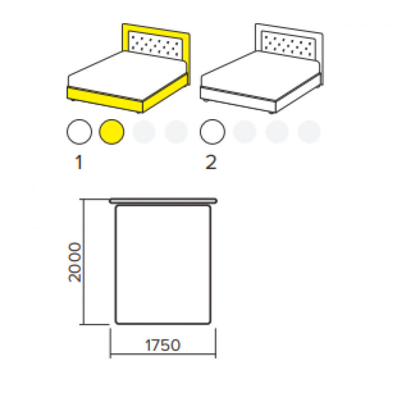 Ліжко ЄВА 1600 Київський Стандарт