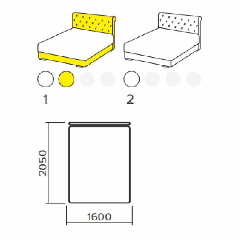 Ліжко ФЛЕШ 1600 Київський Стандарт
