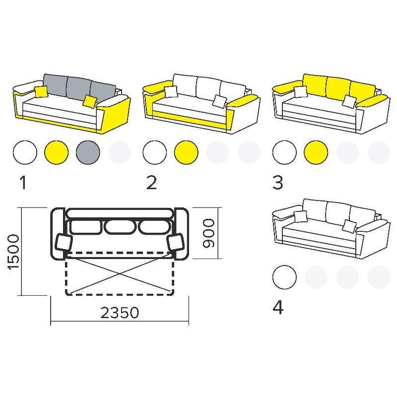 Диван ШТОРМ Київський Стандарт
