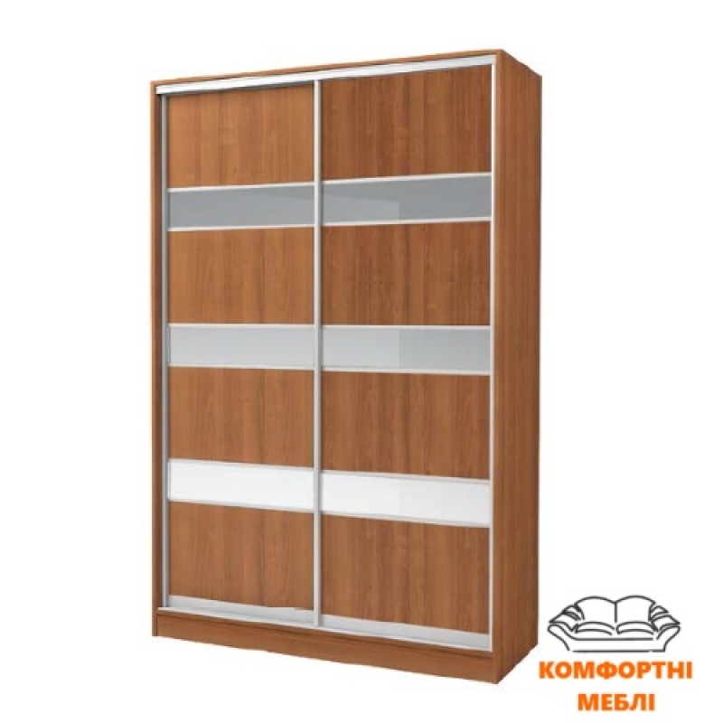 Шафа-купе 1200 2Д ДСП + дзеркало срібло Київський Стандарт