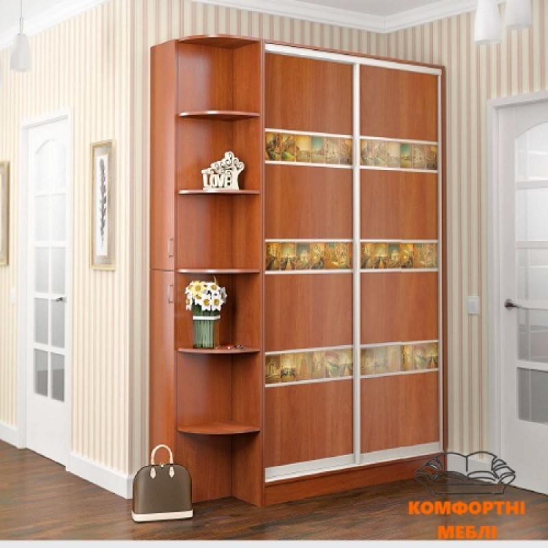 Шафа-купе 1200 2Д ДСП + фотодрук №04 Київський Стандарт