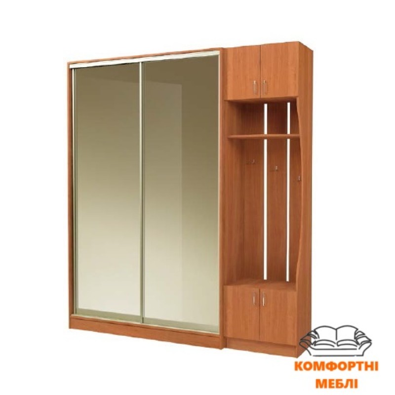 Шафа-купе 1300 2Д дзеркало бронза Київський Стандарт