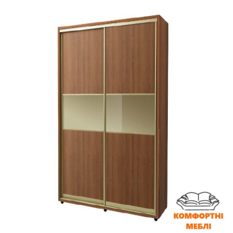 Шафа-купе 1800 2Д ДСП + дзеркало бронза Київський Стандарт