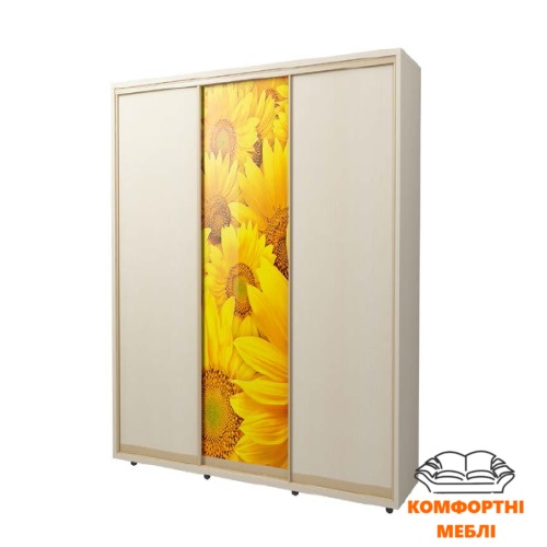 Шафа-купе 2400 3Д ДСП +фотодрук №1009 Київський Стандарт