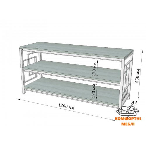 Тумба ТВ КВАДРО Метал Дизайн
