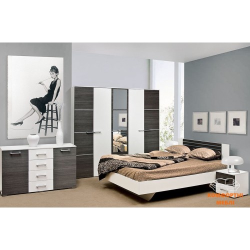 Ліжко 2-сп 1,4 (б/матрацу і каркаса) Круїз Світ Меблів