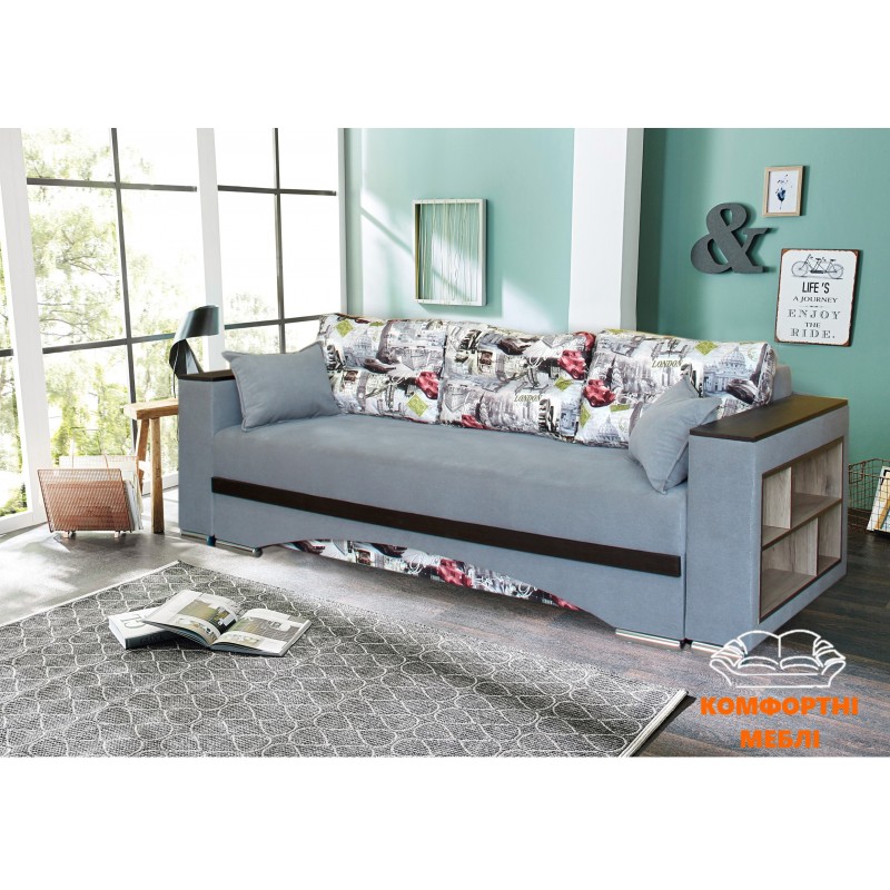 Диван-єврокнижка ДІАНА (бар) з відкидними підлокітниками VoSlav&Co