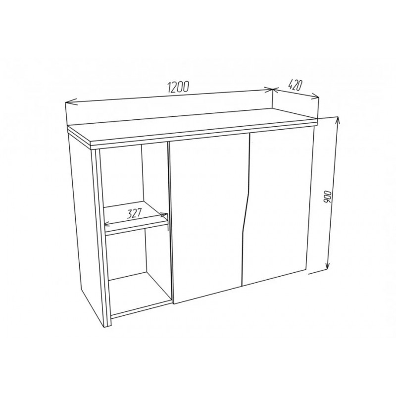 Комод Connect E Дуб Сонома Трюфель / Антрацит Intarsio