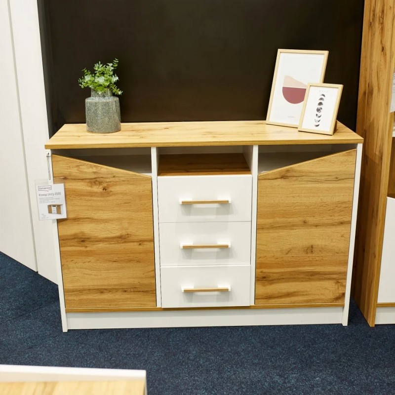 Комод Unity B Дуб Тахо / Біла Аляска Intarsio