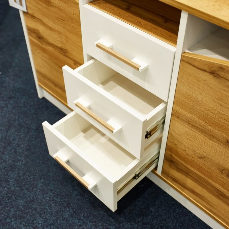 Комод Unity B Дуб Тахо / Біла Аляска Intarsio