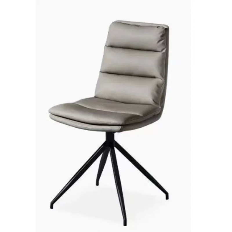 Cтілець CLIFF чорний каркас/сірий Intarsio