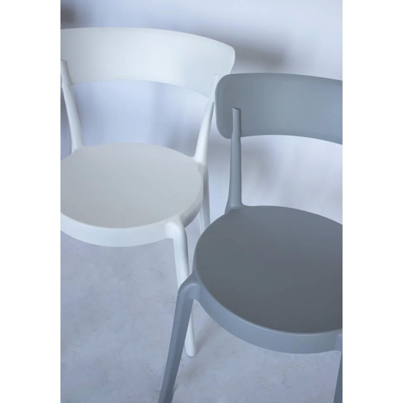 Cтілець для кухні LUNA пластик Білий Intarsio