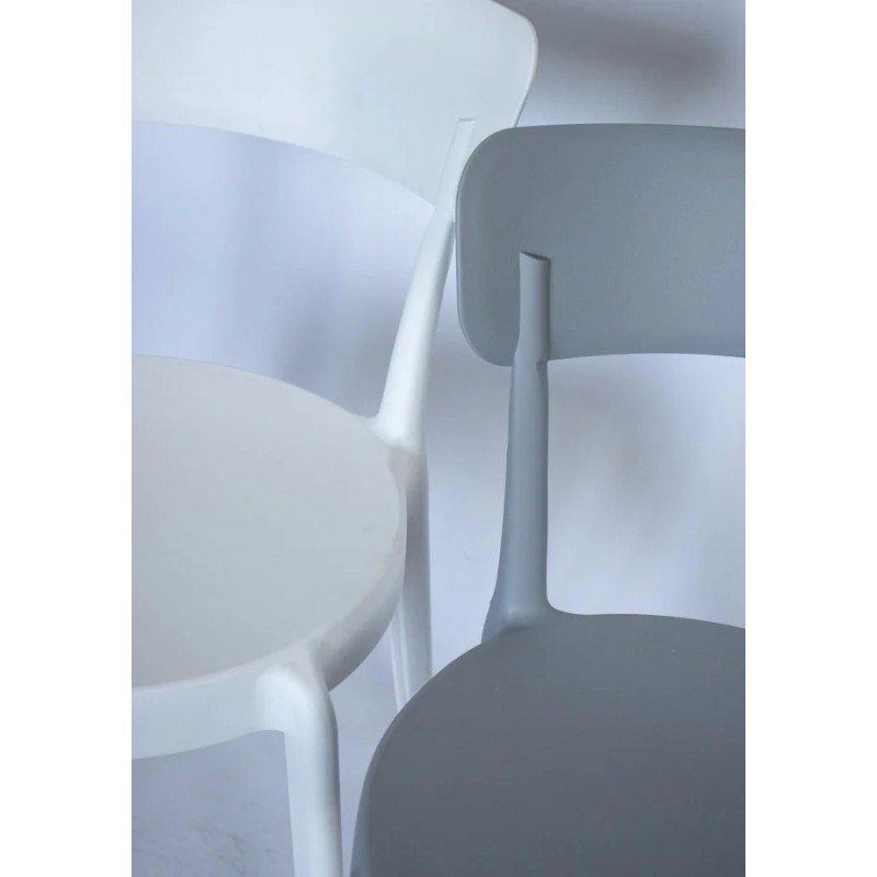 Cтілець для кухні LUNA пластик Білий Intarsio