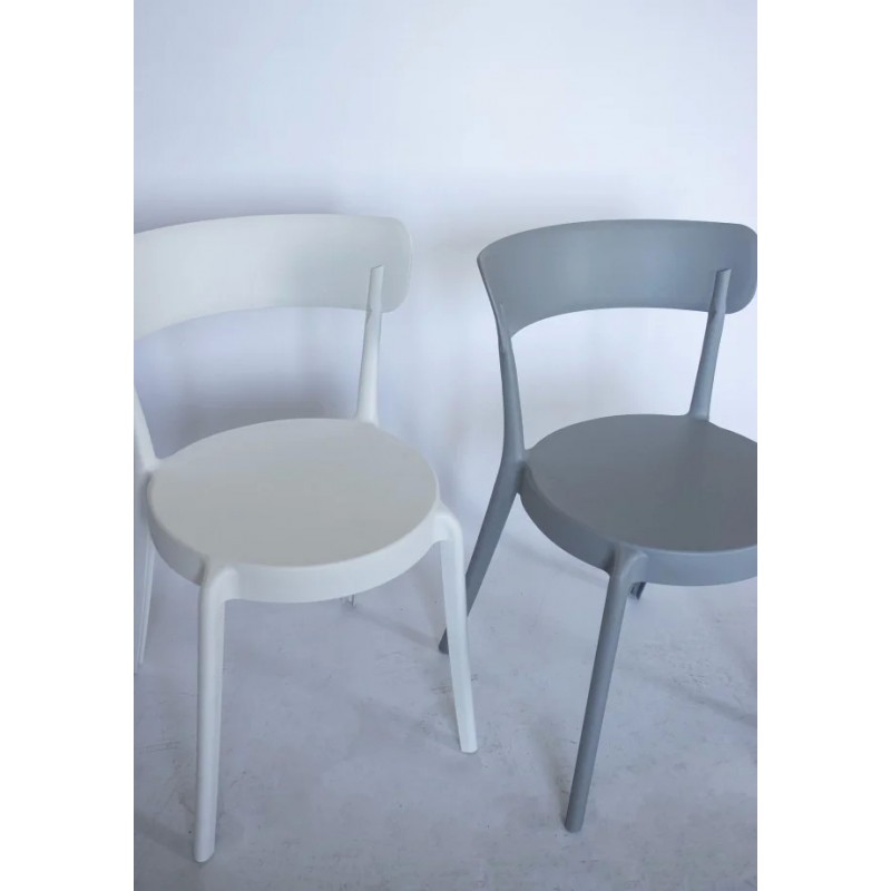 Cтілець для кухні LUNA пластик Білий Intarsio