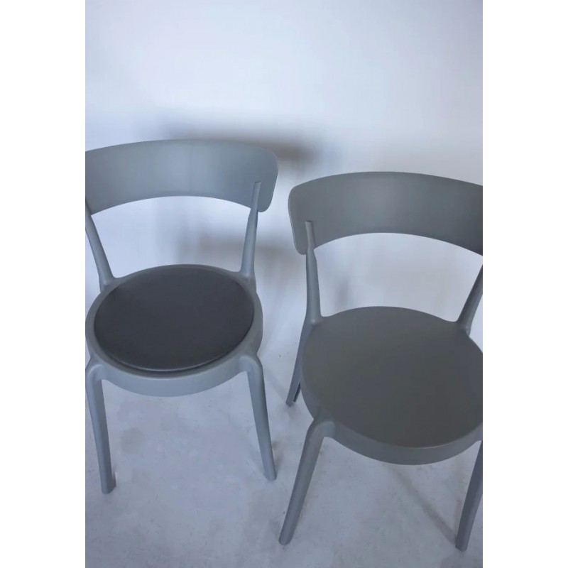 Cтілець для кухні LUNA пластик Сірий Intarsio