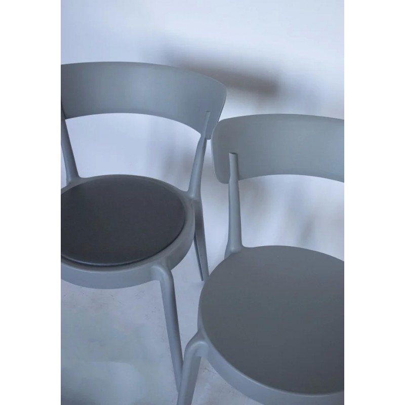 Cтілець для кухні LUNA пластик Сірий Intarsio