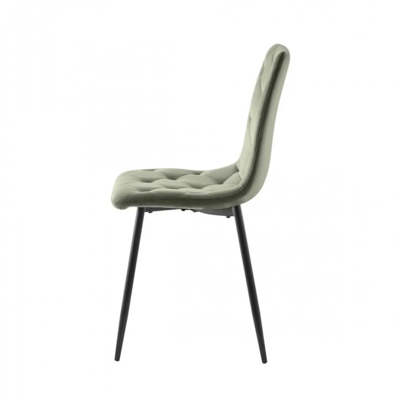 Cтілець ANETTE чорний каркас/оливковий Intarsio