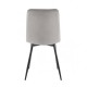 Cтілець ANETTE чорний каркас/сірий Intarsio