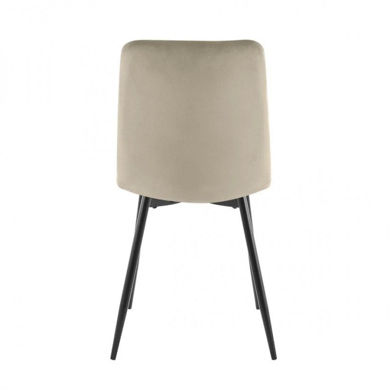 Cтілець ANETTE чорний каркас/темний беж Intarsio