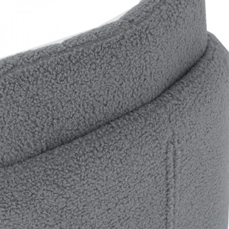 Cтілець FIFI чорний каркас/світло-сірий Teddy Intarsio