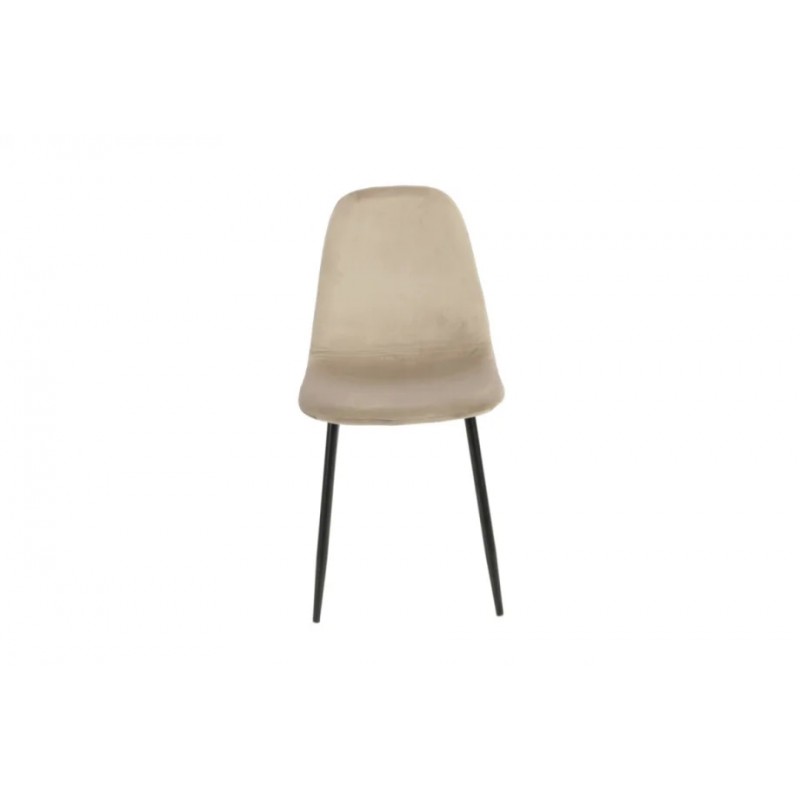 Cтілець LUKE чорний каркас/темний беж Intarsio