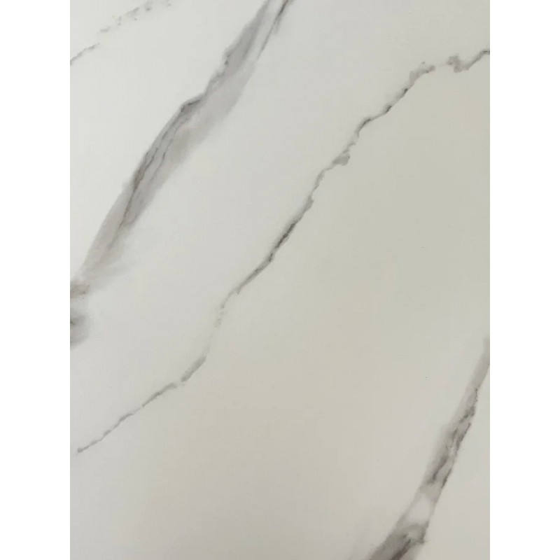 Стіл DETROIT CERAMIC білий ефект мармуру / білий глянець 160(200)X90 Intarsio
