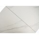 Стіл SANREMO CERAMIC білий ефект мармуру / білий глянець 140(180)X80 Intarsio