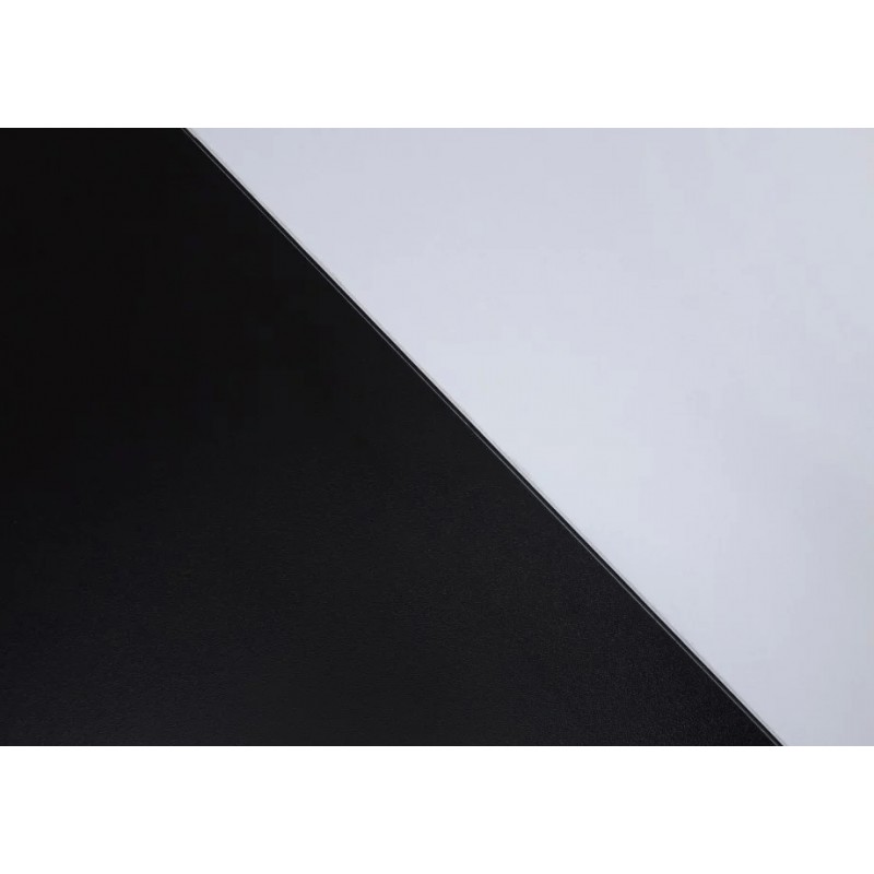 Стіл обідній Carvelo 140(180)x80 Біла Аляска / Чорний Уніколор Intarsio