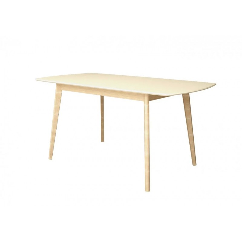 Стіл обідній Exen II 120 (160) х80 см Кремовий Intarsio