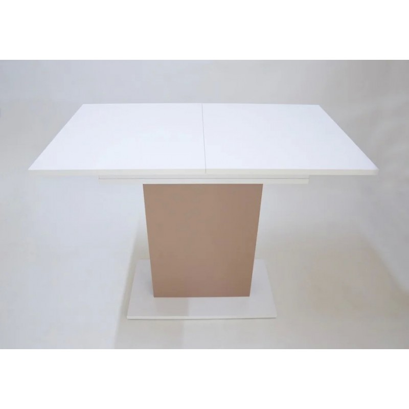 Стіл обідній Stoun 100(135)x60 см Біла Аляска / Латте Intarsio