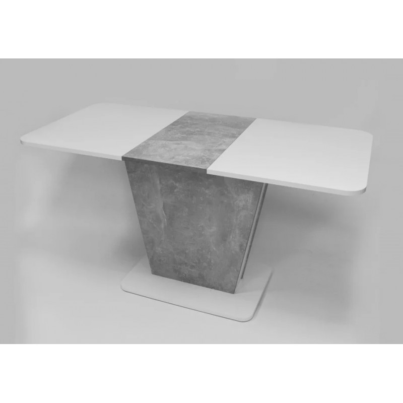 Стіл обідній розкладний Cosmo 110(145)х68 см Біла Аляска / Індастріал Intarsio