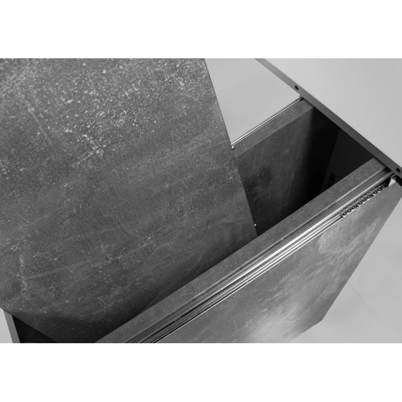 Стіл обідній розкладний Cosmo 110(145)х68 см Біла Аляска / Індастріал Intarsio