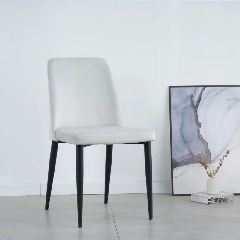 Стілець BULL чорний каркас/світло-сірий Intarsio