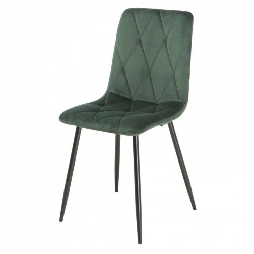 Стілець COREY чорний/зелений Intarsio