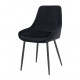 Стілець HUGO чорний каркас/чорний Intarsio