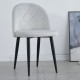 Стілець LULU чорний каркас/світло-сірий Intarsio