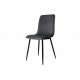 Стілець PERLA чорний каркас / сірий Intarsio