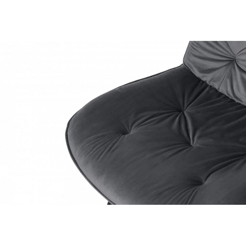 Стілець STYLE чорний / темно-сірий Intarsio