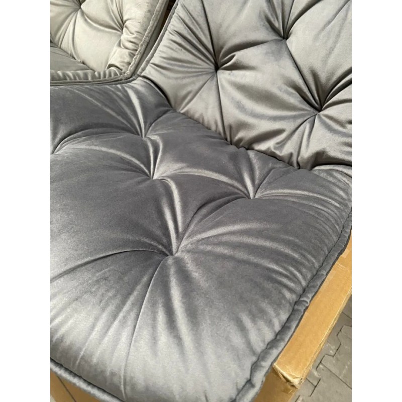 Стілець STYLE чорний / темно-сірий Intarsio