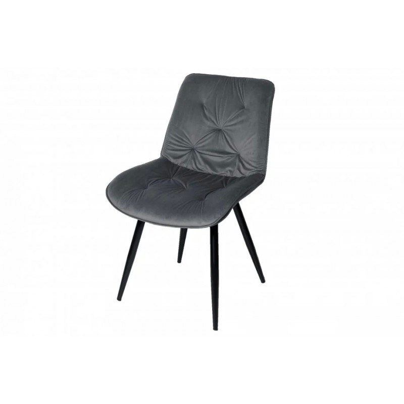 Стілець STYLE чорний / темно-сірий Intarsio