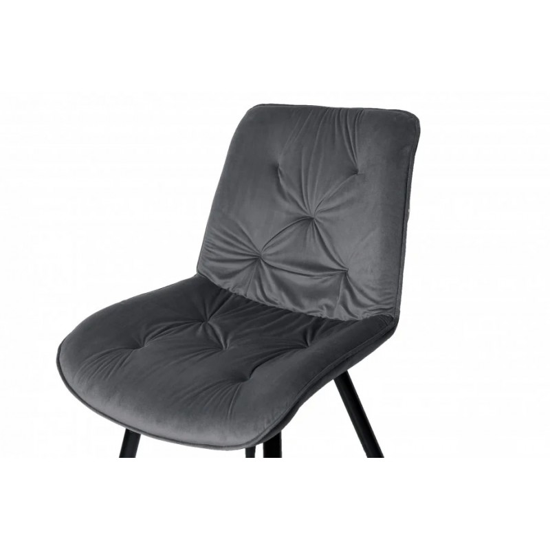 Стілець STYLE чорний / темно-сірий Intarsio