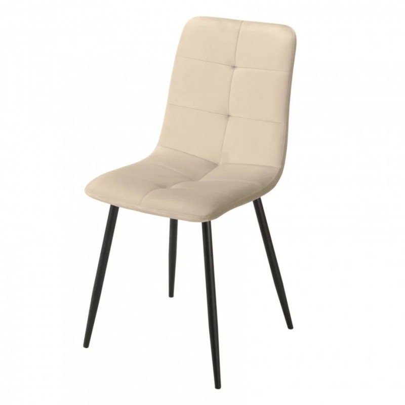 Стілець кухонний NEO чорний каркас/темний беж Intarsio