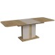 Обідній стіл розкладний CRYSTAL D/K MAX 160(190-220)х90 дуб кремона торро/кашемір Intarsio