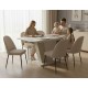 Обідній стіл розкладний FOREST S/K 140(180)х80 стоун бейж/шовковий камінь Intarsio