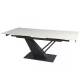 Стіл FERNANDO CERAMIC 140(200)*90 бежевий/чорний Intarsio