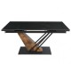 Стіл FERNANDO CERAMIC 160(220)*90 чорний мат/старий дуб Intarsio Стіл FERNANDO CERAMIC 160(220)*90 чорний мат/старий дуб Intarsio