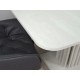 Стіл обідній розкладний CASANDRA S/A MAX 160(210)x90 шовковий камінь / антрацит Intarsio