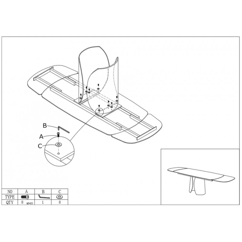 Стіл обідній розкладний EDGAR 160(240)*90 бронзовий/коричневий Intarsio